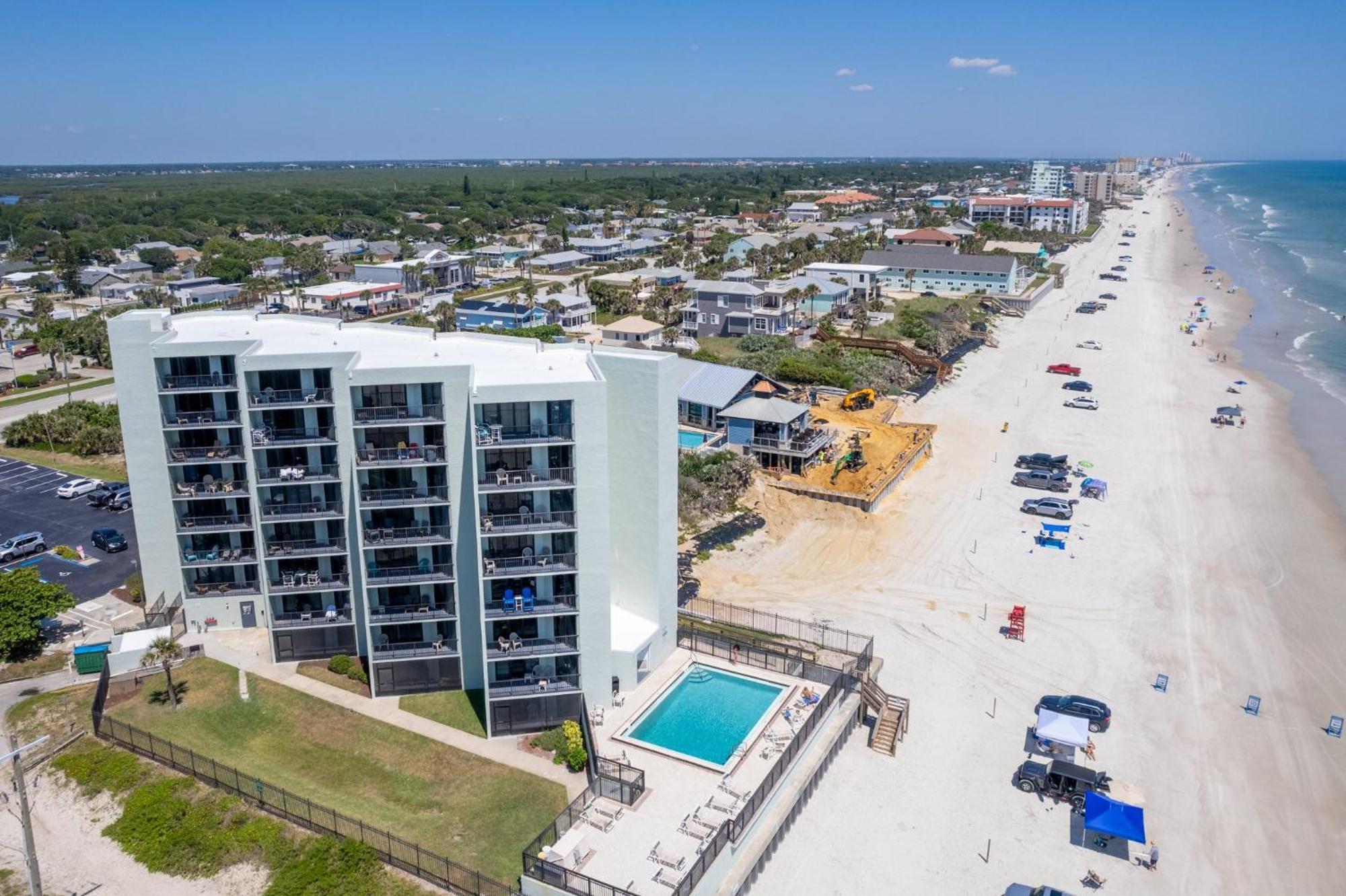 Ocean View With A Beachfront Pool At Ocean Trillium Condo ~ 403 New Smyrna Beach Esterno foto