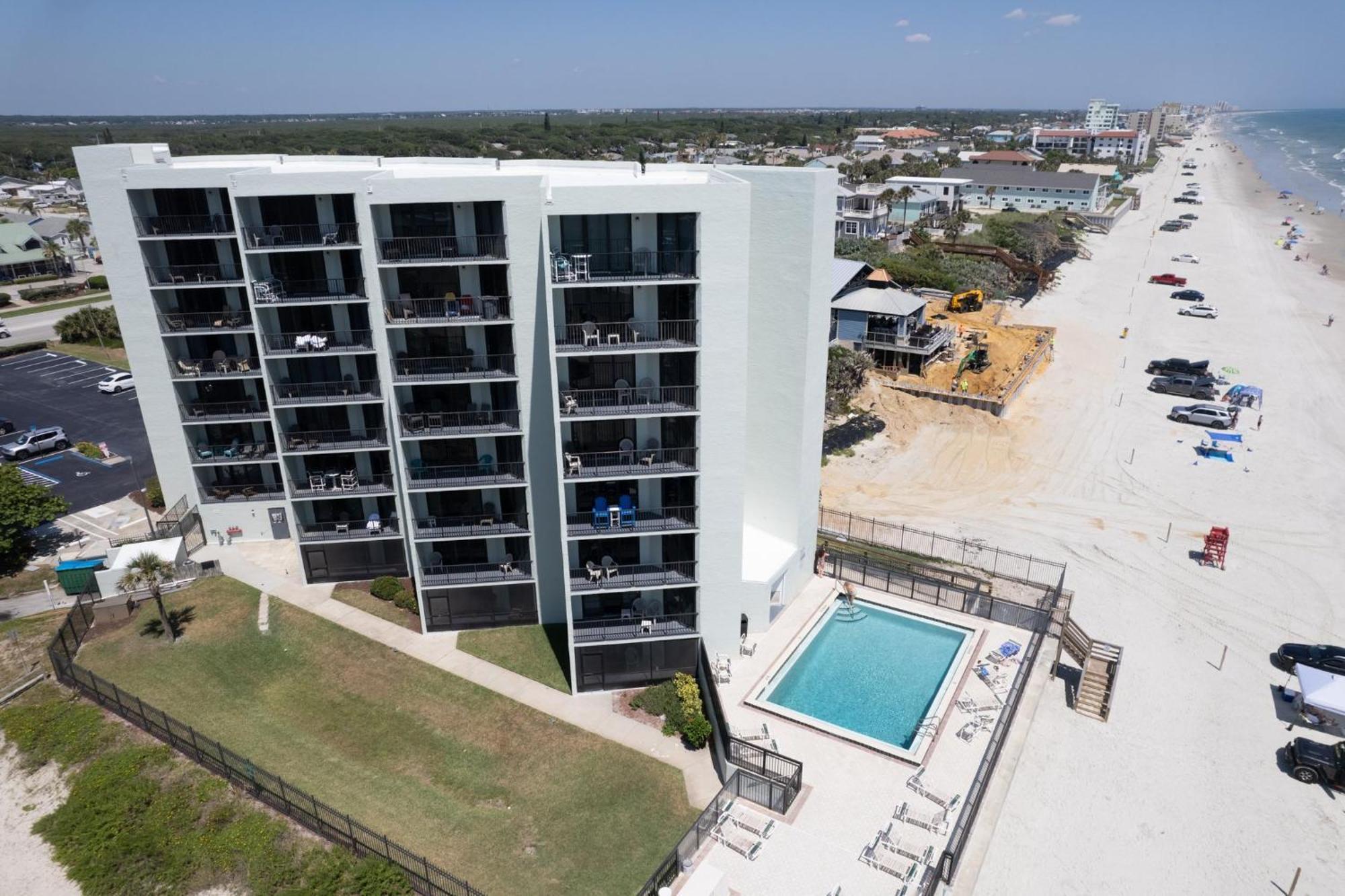 Ocean View With A Beachfront Pool At Ocean Trillium Condo ~ 403 New Smyrna Beach Esterno foto
