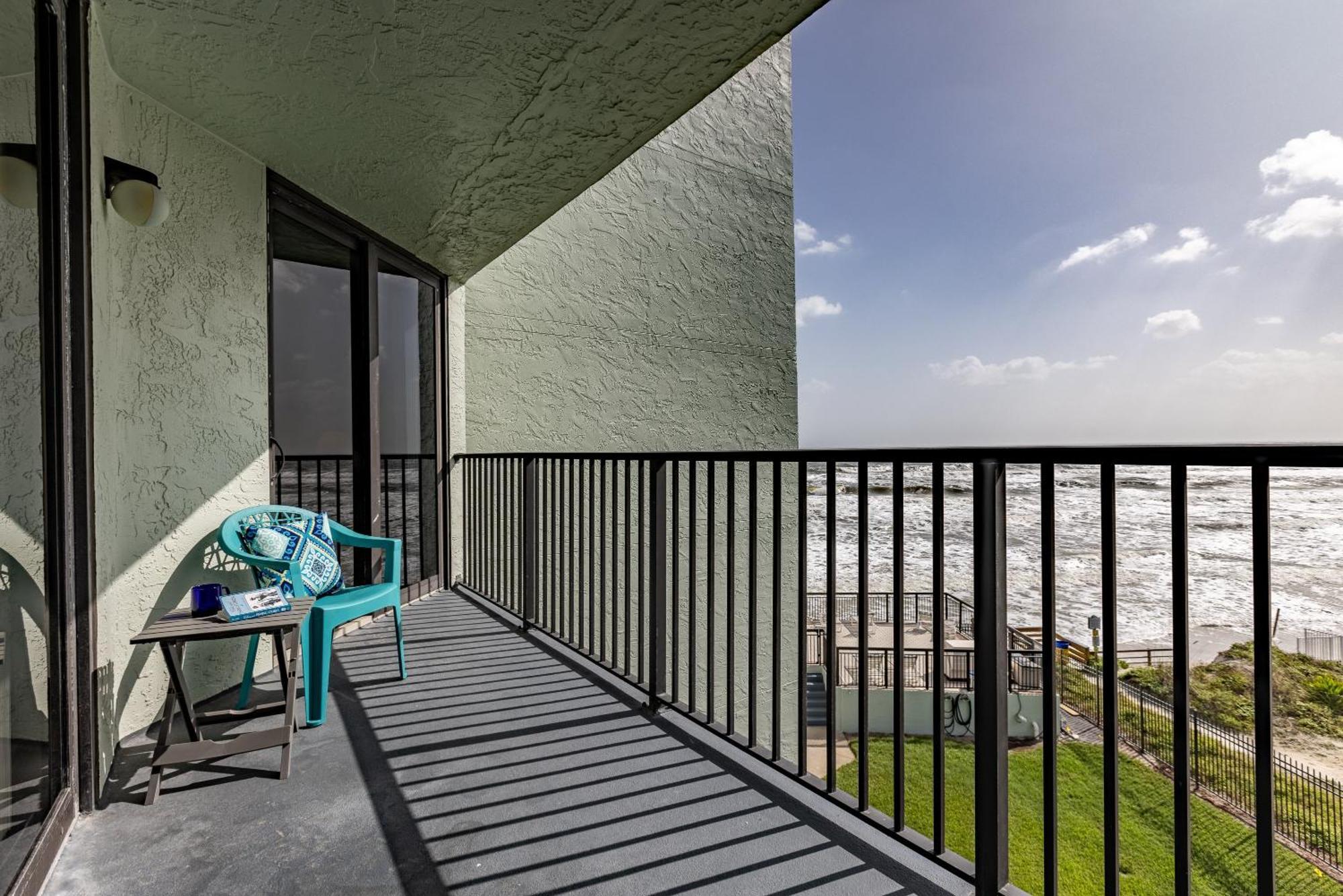 Ocean View With A Beachfront Pool At Ocean Trillium Condo ~ 403 New Smyrna Beach Esterno foto
